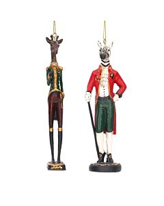 Gisela Graham Dressed Giraffe/Zebra Decoration